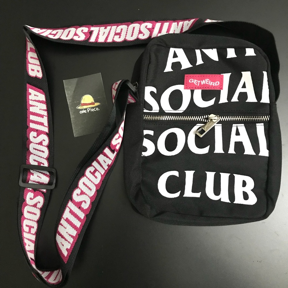 AntI Social Social Club ASSC Remix Black Side Bag